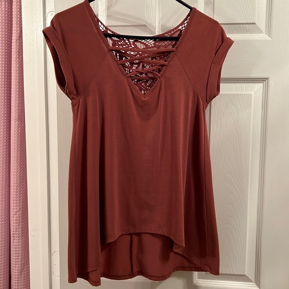 Pink designed blouse